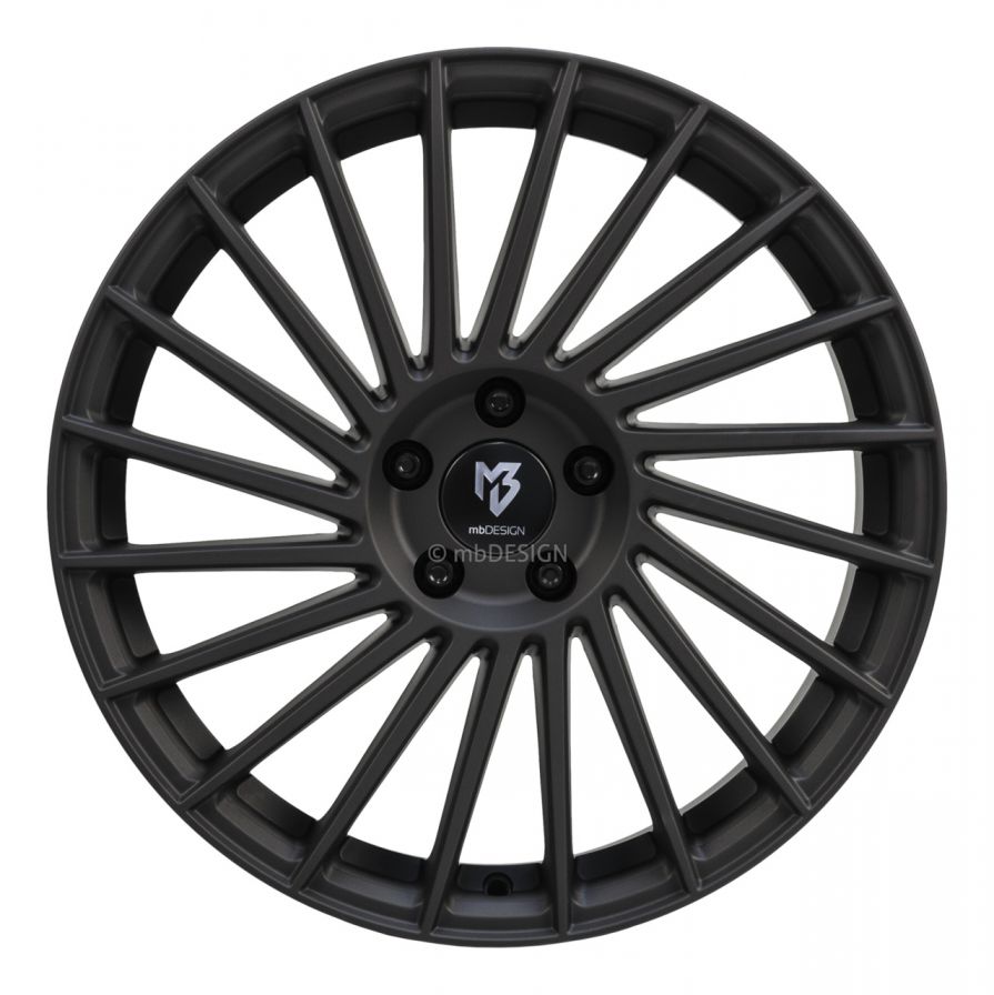 mbDESIGN<br>VR3 - Schwarz stumpfmatt (19x8.5)